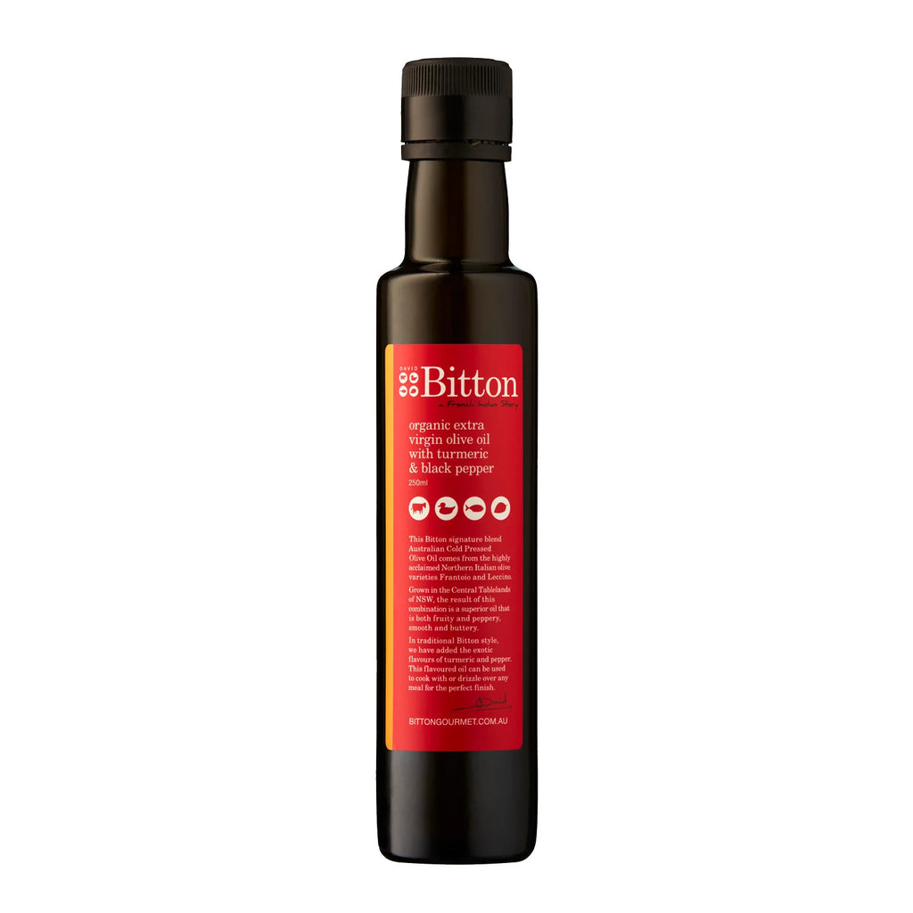 Bitton Extra Virgin Olive Oil with Turmeric & Black Pepper 250mL The