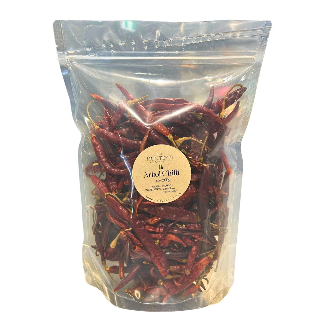 The Hunter's Pantry Dried Arbol Chilli 200g