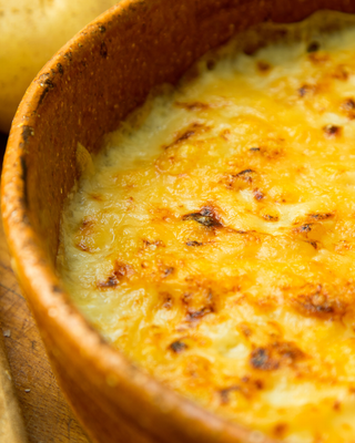Ode to the 80's - Twice-Cooked Gruyère Soufflé