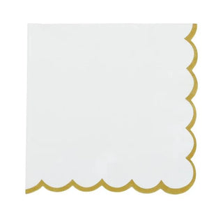 Halcyon Napkin White/Gold