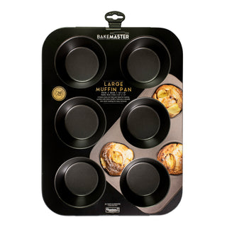 Bakemaster 6 Cup Large Muffin Pan 35cm x 26cm