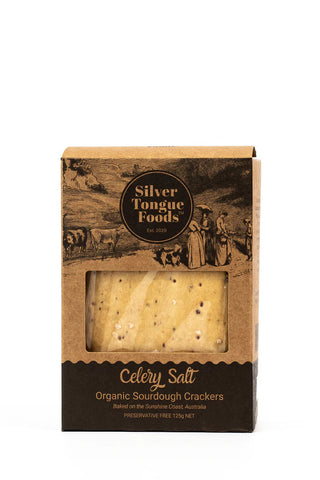 Silver Tongue Foods Celery Salt Sourdough Crackers 125g