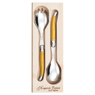 Jean Neron (Laguiole) Salad Server Set – Yellow