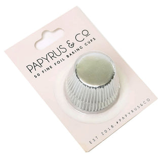 Papyrus Mini Foil Baking Cups (Pack of 50) - Silver