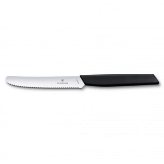 Victx Tom Steak Wavy Black Knife
