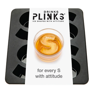 Drinksplinks Letter 'S' Silicone Ice Cube Mold Tray