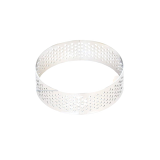 Round Perforated Stainless Steel Tart Ring - 60mm x 20mm