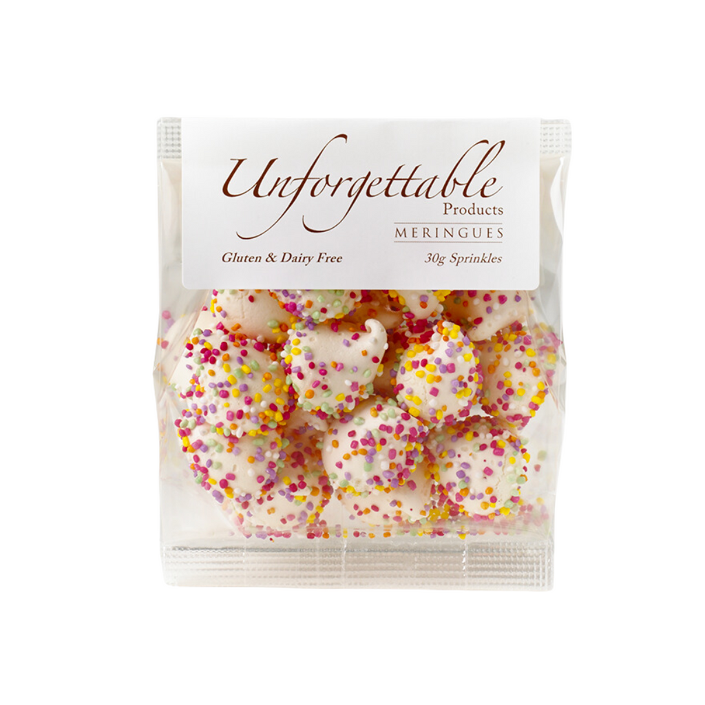 Products Petite Meringues 30g Sprinkles The Hunter's