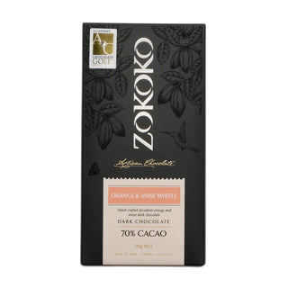 Zokoko Orange & Anise Myrtle Dark Chocolate 70g