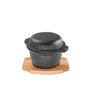 Pyrolux Cast Garlic Pot w/tray
