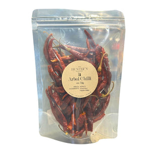 The Hunter's Pantry Dried Arbol Chilli - 50g